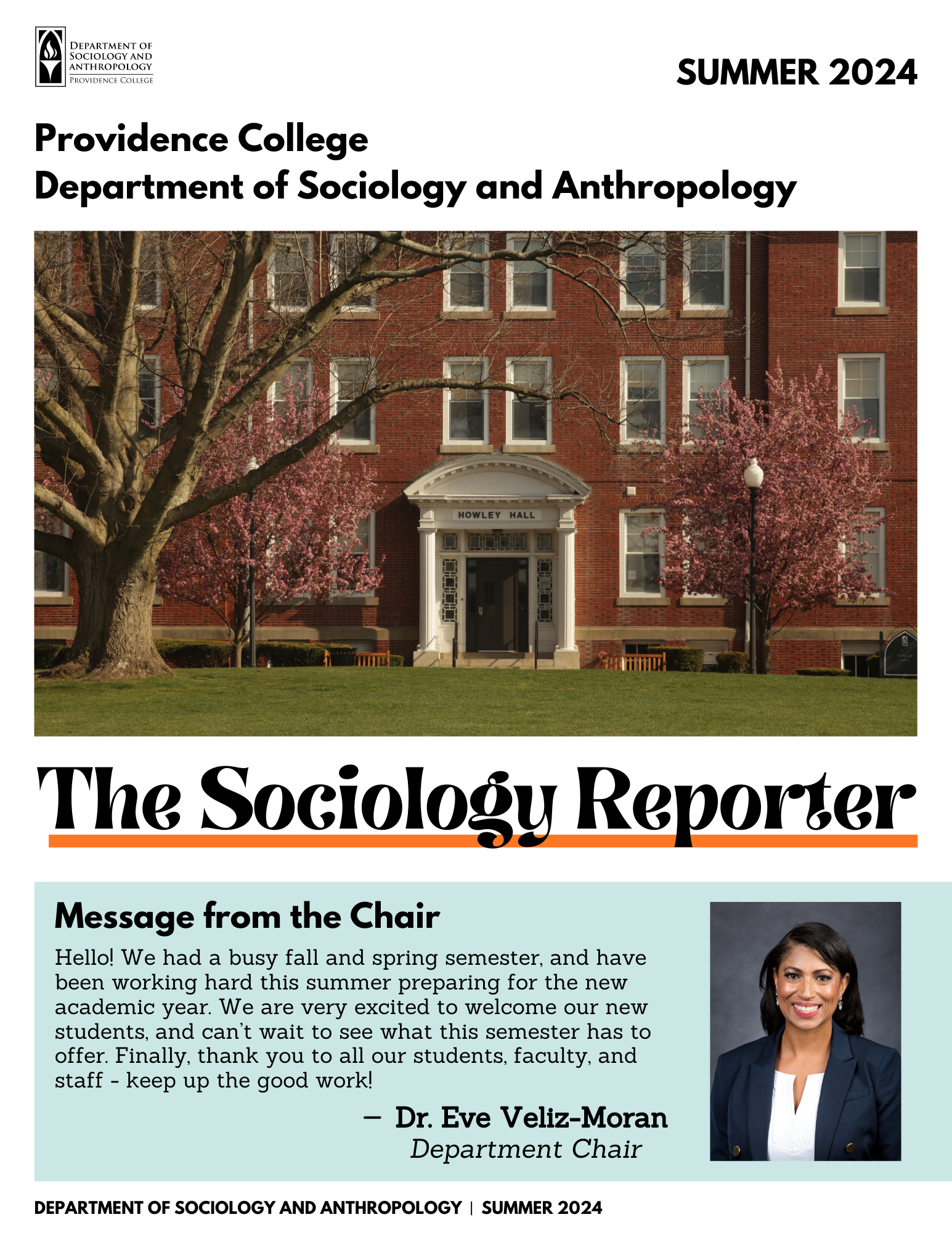 the sociology reporter newsletter